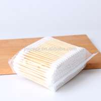 200pcs hot sale natural soft cotton swabs bamboo ear stick